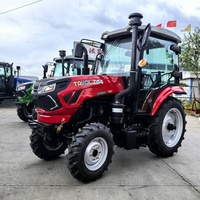 Neuer Typ Mini 45PS 4WD Diesel 4-Zylinder Radtraktor mit Front- und Hecklader, Multifunktionaler Getriebeantrieb, Hydraulische Lenkung