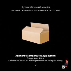 Scatola di cartone 40x30x20 cm, contenitore per trasloco e imballaggio - Product Image 3