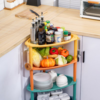 Étagère de rangement pour sol de cuisine, support à vaisselle et bols multifonctionnel en plastique, minimalisme moderne, non pliable