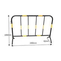 Barrière mobile anti-corrosion en fonte, antidéflagrante, amovible, peinte par pulvérisation, protection IP55, remplissable d'eau