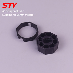 Adaptador DE CORONA DE <span class=keywords><strong>TUBO</strong></span> <span class=keywords><strong>octogonal</strong></span> de 40mm, cortina enrollable, accesorios de accionamiento de <span class=keywords><strong>tubo</strong></span> de plástico para Motor de 35mm - Product Image 1