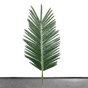 Fabbrica diretta interno/esterno grande albero di cocco verde artificiale foglie di tessuto oleoso paesaggio tubi di ingegneria artificiale pianta - Product Image 4