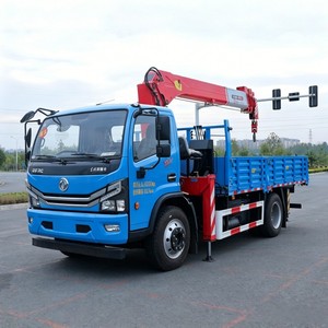 Ready to Ship Dongfeng 4x2 5 Ton Mini Telescopic <b>Crane</b> Truck 6.3t Light Duty Lorry Loader <b>Crane</b> - Product Image 3