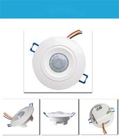 Saklar Lampu Sensor Gerak Plafon TUODI 12V/220V PIR, Rating IP21, Beban 800W, Sudut Sinar 120°, Jangkauan 5-7m, Cocok untuk Lorong, Kamar Mandi, Pabrik