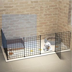 Parc pour animaux de compagnie bricolage panneaux de clôture en fil métallique intérieur cochon d'inde petits animaux Habitatdiy cage à lapins/ventilateur pour chien hérisson/clôture de cour portable - Product Image 3