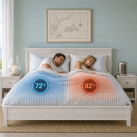 Surmatelas climatisé à circulation d'eau double zone, chauffant et rafraîchissant, réglable pour chambre à coucher résidentielle