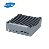 Mini PC Linux de ultra bajo consumo con unidad SSD Ranura Pci Express Celeron 5205U Ranura SIM de refrigeración sin ventilador 4K
