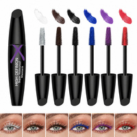 Mascara Imperméable, Allongeant, Courbant, Épaississant, Naturel, Longue Tenue, Anti-Bavures, Couleur Haute Pigmentation, Maquillage des Cils