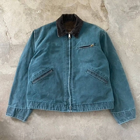 Blouson Bomber en Jean Personnalisé à Capuche Zippé pour Homme, Style Urbain Hiver avec Motif Lettres et Technique Délavée