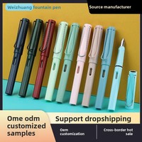 Nachfüllbare Tintenpatrone Wei Zhuang Mehrfarbiger Goldspitzen-Kunststoff-Füllfederhalter für Grundschüler Ergonomisches Design