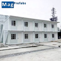 Maison conteneur habitable préfabriquée mobile à faible coût de 20 pieds