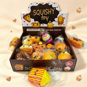 Coffret Cadeau de Jouets à Presser à Rebond Lent en Forme de Pizza et Gâteau, Jouet Anti-Stress de Simulation - Product Image 3
