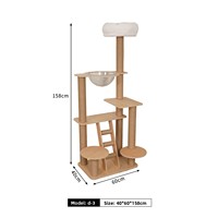 Menara Panjat Kucing Modern dari Wol, Tempat Tidur, Kapsul Luar Angkasa, Multifungsi D-3, Mainan Papan Bertingkat, Buatan Cina, Perlengkapan Hewan Peliharaan
