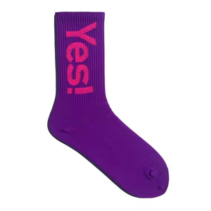 High Quality Designer Custom Crew Grip <b>Socks</b> – Double Line Floral Pattern Embroidery Logo Yoga Pilates <b>Socks</b> for Women - Product Image 5