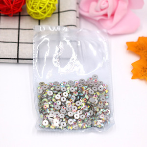 Strass ronds à dos plat avec trous, lot de 6 grilles, pour vêtements DIY, accessoires de robe de mariée, pierres en verre cristal - Product Image 4