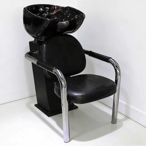 Lit de lavage portable de luxe pour salons de coiffure et instituts de beauté – Design moderne avec bassin en céramique pour services de lavage et de rinçage des cheveux - Product Image 6