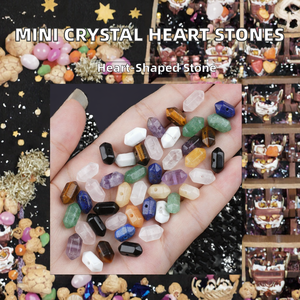 Vente en gros de pierres de guérison en sodalite et en quartz rose sculptées en forme de cœur en résine miniature pour les travaux manuels d'amour de Noël - Product Image 4