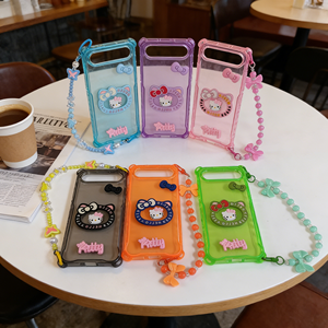 Nuova custodia <span class=keywords><strong>per</strong></span> telefono 2026 OEM/ODM Hello Kitty alla moda con design brillante, accessori Rhode personalizzati antiurto, altri modelli di lusso SMART 10 HOT 60 - Product Image 2