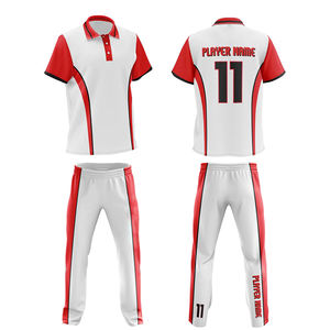 사용자 정의 점퍼 승화 새로운 모델 크리켓 저지 폴로 셔츠 디자인 전체 소매 남자 크리켓 키트 디자인 유니폼 팀 이름 - Product Image 4