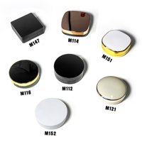 Rond en gros vide BB CC coussin d'air étui à poudre en plastique décoration personnalisée fond de teint poudre conteneur étui Compact