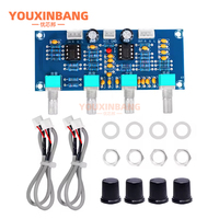 Ton Kurulu Preamp Tiz Bas Ses Ayarı Dijital Amplifikatör Kartı Çift Kanallı DC12V-24V XH-A901 NE5532