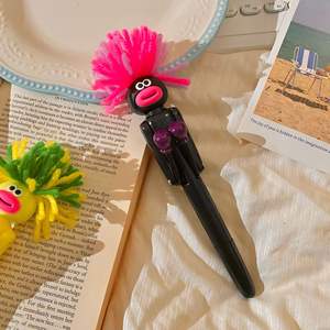 Boks şekli ile eğlenceli nötr kalem 3 renk seçimi ofis öğrenci hediyeler için 1.0mm siyah mürekkep plastikten yapılmış - Product Image 6