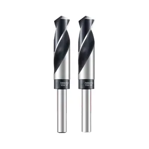 High-speed steel M2 reduced shank 118 degree cobalt silver and deming twist drill bit for stainless steel