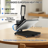 Presse à chaud manuelle à plateau coulissant 38x38cm, haute pression, pour sublimation et transfert thermique sur t-shirts et vêtements