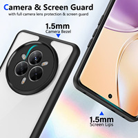 Coque de téléphone antichoc 2-en-1 en TPU transparent et PC rigide, style simple, prix usine pour Redmi 15A 5G HM 15C 4G