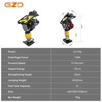 GZD Vente en gros 75kg RM80 Essence Impact Rammer Durable Earth Compactor