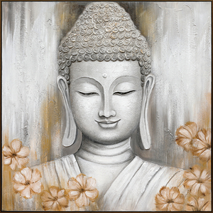 ภาพความเชื่อทางพระพุทธเจ้ามีพื้นผิวที่ไม่ซ้ำใครภาพวาดด้วยมือศิลปะงานฝีมือตกแต่งผนังบ้านภาพวาดกรอบโปสเตอร์ศิลปะ - Product Image 3