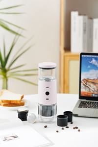 เครื่องชงกาแฟเอสเพรสโซแบบพกพา สแตนเลสสตีล กึ่งอัตโนมัติ พร้อมระบบชงกาแฟ แบตเตอรี่แบบชาร์จได้ และชาร์จผ่าน USB สำหรับใช้ในครัวเรือน - Product Image 4