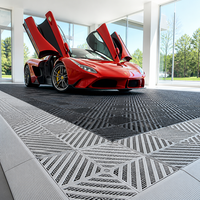 Dalles de sol de garage en plastique durable, modulaires, antidérapantes, à clipser, pour garages et ateliers intérieurs