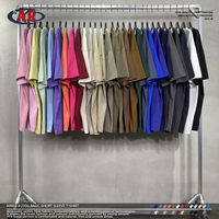 Kaos ODM/OEM230G100% Katun Murni, Sablon Warna Solid, Kerah Berulir, Lengan Pendek