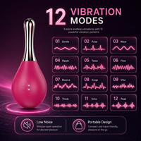 Tropfenförmiger Vibrationsmassager Weiches Silikon Persönliches Wellness-Gerät 12 Vibrationsmodi Wiederaufladbar Lieferant