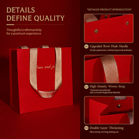 Sac en papier de luxe artisanal haut de gamme avec logo personnalisé, estampage à chaud, poignée en ruban, réutilisable pour les boutiques de créations artisanales
