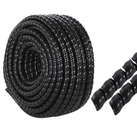 Organizador de línea Protección de tuberías Envoltura en espiral flexible Cable de bobinado Protector de alambre Cubierta de manga Tubo Pet Bite