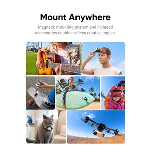 <span class=keywords><strong>Insta</strong></span> <span class=keywords><strong>360</strong></span> <span class=keywords><strong>GO</strong></span> 3/3S 64GB Vlogging Cámara pequeña para creadores Vloggers Monte en cualquier lugar para Sport Vlog Shooting - Product Image 6