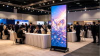 Schermo LED P2 Mobile per Pubblicità Interna, Display Digitale Autoportante per Eventi di Marketing, Negozi e Centri Commerciali