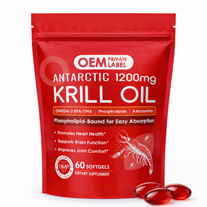 OEM Krill Yağı Yumuşak Kapsül Omega-3 EPA, DHA Doğal Astaksantin Kapsül Takviyesi Bağışıklık Sistemini ve Beyin Sağlığını Destekler - Product Image 1