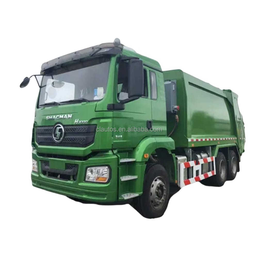 Сверхмощный мусоровоз Shacman L3000, 25 тонн для крупногабаритных отходов, большегрузный мусоровоз для промышленного и муниципального использования