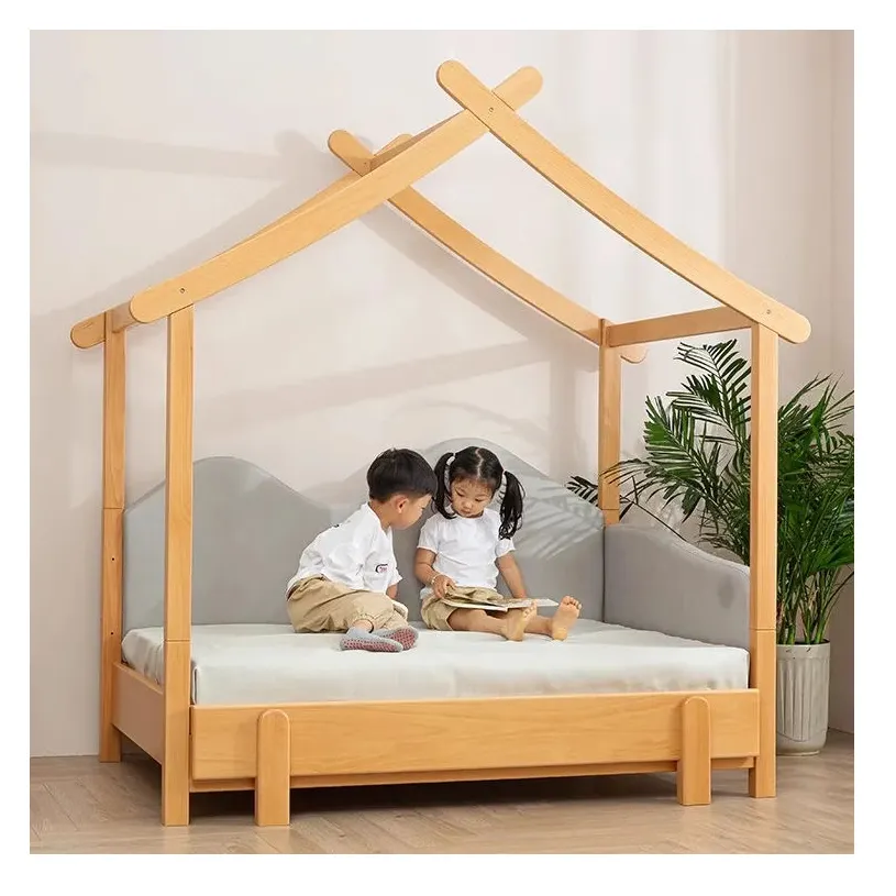 Daddytree 어린이를위한 현대적인 디자인 나무 침대 쉬운 조립 트리하우스 침대