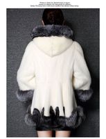 Nouveau Manteau en Fausse Fourrure Femme – Longue Veste Oversize avec Capuche Fourrée, Chaud et Luxueux Vêtement d'Extérieur Hivernal (Service OEM)