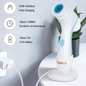 Cepillo de Limpieza Facial Eléctrico 3 en 1 con 3 Cabezales Giratorios para Spa Facial, Masaje de Belleza y Limpieza Profunda de la Piel - Product Image 6