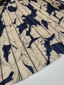 <span class=keywords><strong>Tessuto</strong></span> Plissettato in Chiffon 100% Poliestere Tinta Unita Stampata Leggera per Abiti Estivi da Ragazza - Product Image 3