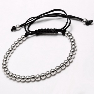 5mm 36pcs <strong>Ball</strong> Beaded <strong>Bracelet</strong> Adjustable Handmade Silver Gold Black Rose Plating Jewelry Stainless Steel <strong>Ball</strong> <strong>Bracelet</strong> - Product Image 3
