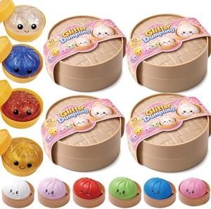 Glitter Dumpling Squishy - Boîte de Dumplings Scintillants Aléatoires, Jouet Squishy Dumplings 10 Couleurs, Plus de Surprises (Aléatoire - 1 pièce) - Product Image 1