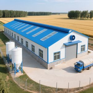 Profesyonel kümes hayvancılığı için 1 yıl garanti ile ticari Modern kontrollü çelik yapı tavuk evi - Product Image 4