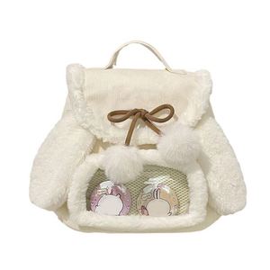 Cartoon Plush Stuffed Animal <b>Crossbody</b> Backpack Zipper Girls' Kids' Shoulder for Ita <b>Bag</b> Women's <b>Messenger</b> <b>Bags</b> Plush Backpack - Product Image 3