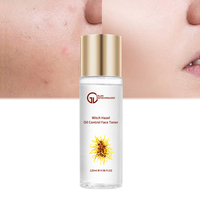 Thé vert anti-acné, extrait d'hamamélis d'hamamélis, tonique hydratant pour le visage, contrôle de l'huile, pour les soins de la peau, vente en gros